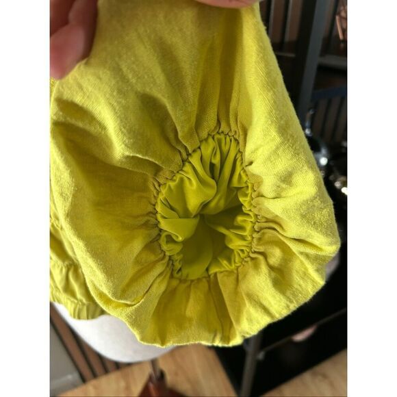 Marc New York andrew Mark size medium yellow pirate shirt short cut off - Picture 3 of 6